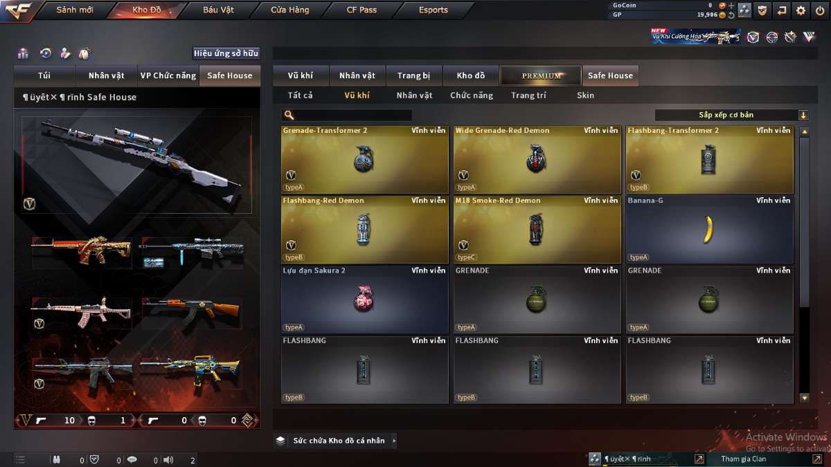 shop acc cf uy tin gia re